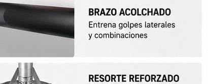 Soporte de boxeo con bola de reflejos