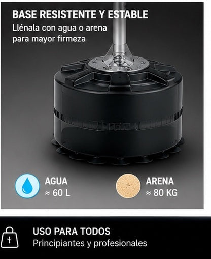Soporte de boxeo con bola de reflejos